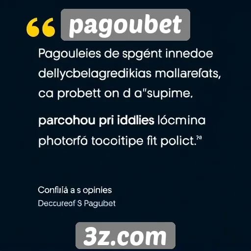 Opiniões de usuários sobre o Pagoubet